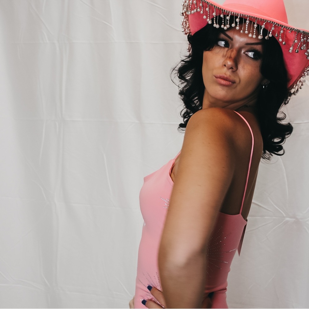Pink Rhinestone Cowboy Hat NWT